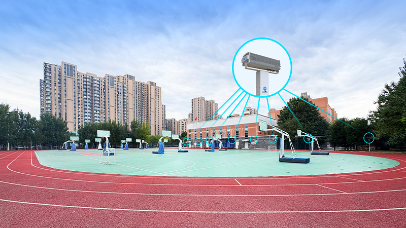 清聽聲學(xué)操場(chǎng)定向廣播系統(tǒng)落地北京朝陽外國語學(xué)校